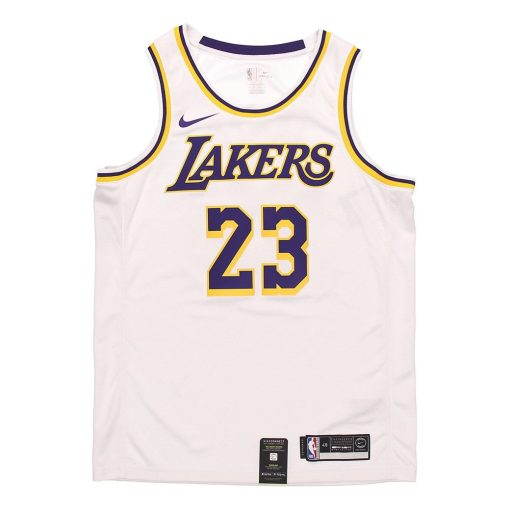 Nike Los Angeles Lakers LeBron James #23 Basketball Jersey, White