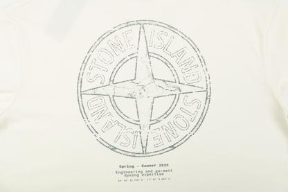 Stone Island Mottled Compass Logo Print T-Shirt | Off-White