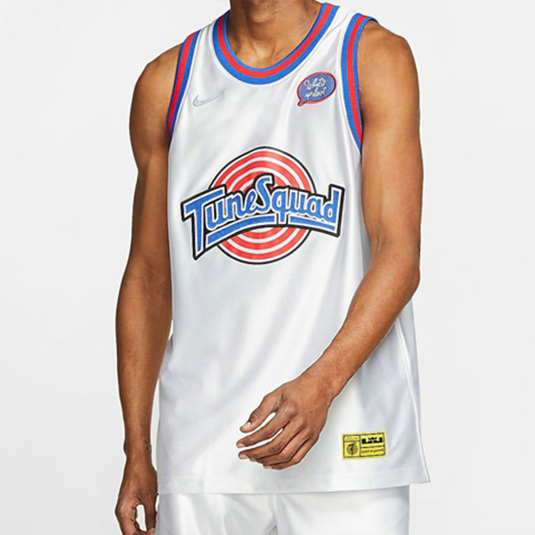 Nike LeBron James 23 Space Jam Large Dunk 2 Jersey - White