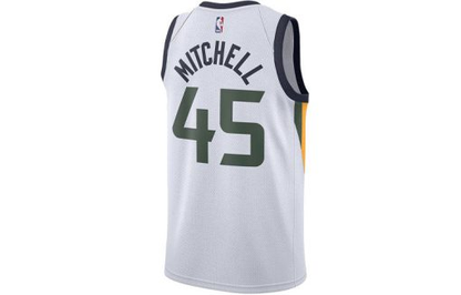 Nike Utah Jazz 4 No. 5 SW Fan Edition Basketball Jersey Vest - White/Green