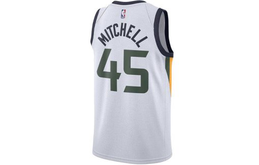 Nike Utah Jazz 4 No. 5 SW Fan Edition Basketball Jersey Vest - White/Green