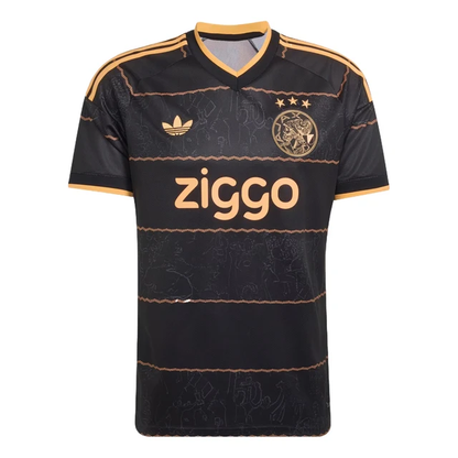 adidas Ajax Amsterdam 2026/27 Away Soccer Jersey – Black/Hazy Orange