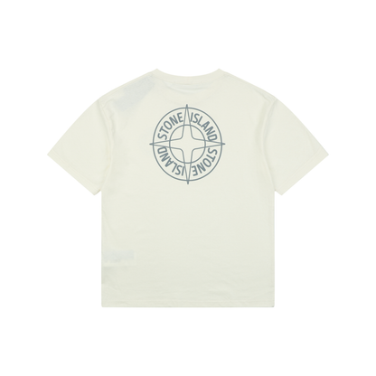 Stone Island Circle Star Logo Print Short-Sleeve T-Shirt