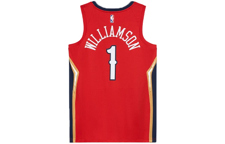 Jordan Brand  New Orleans Pelicans #1 Zion Williamson Swingman Jersey – Red | 2020-21 Statement Edition