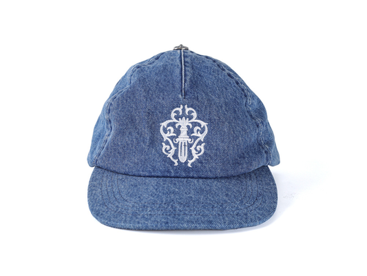 Chrome Hearts Vine & Sword Motif Hat in Blue