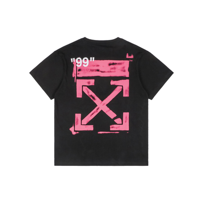 Off-White Pink Arrow Print T-Shirt | Short-Sleeve