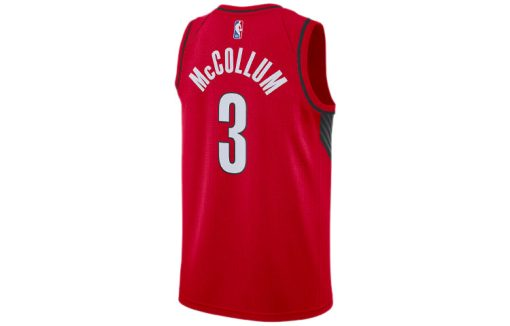 Air Jordan Blazers McCollum No. 3 Swingman Jersey - Red