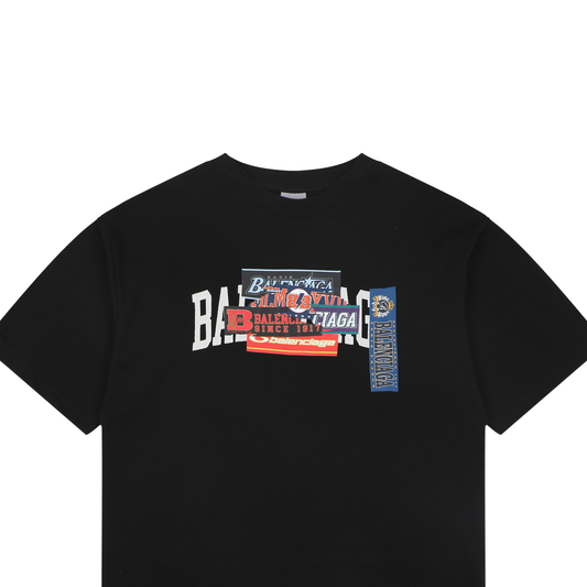 Balenciaga FW26 Sticker Graphic T-Shirt – Men's