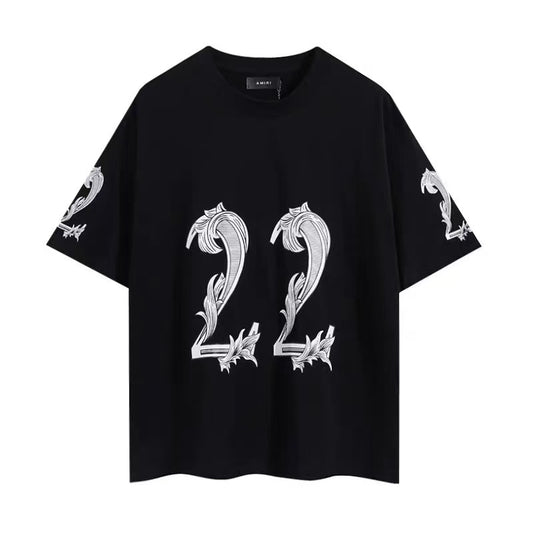 Amiri '22 Logo' Short-Sleeve T-Shirt - Black