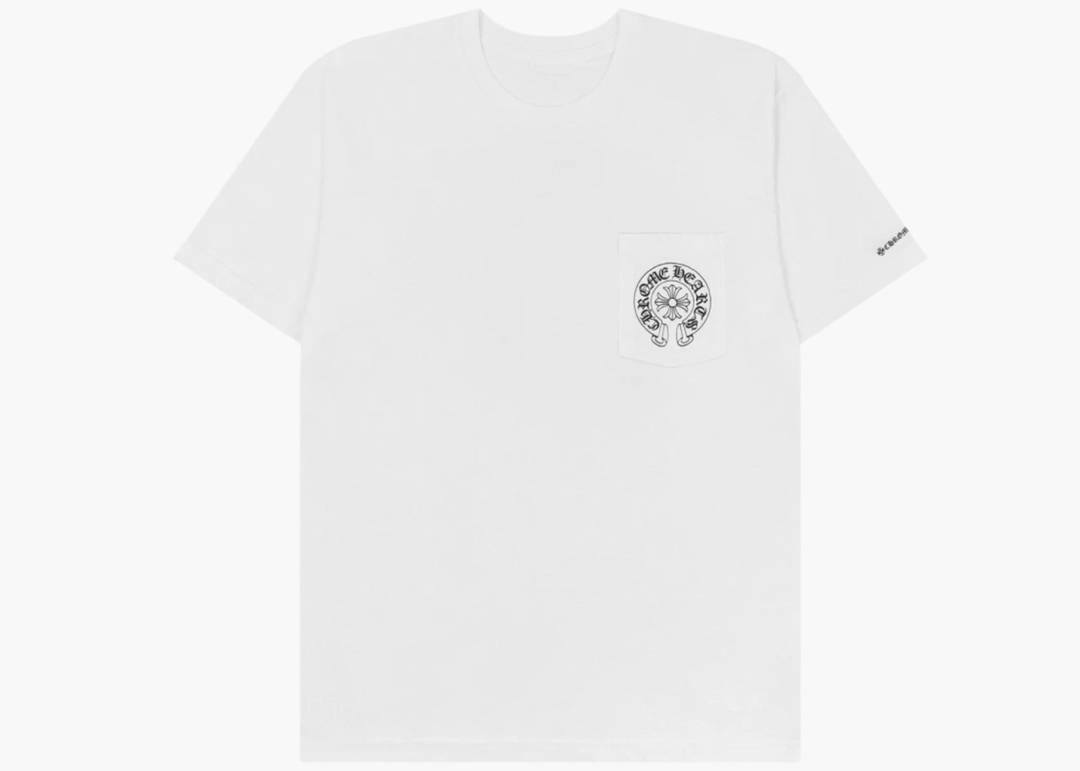 Chrome Hearts Horseshoe Logo Pocket T-Shirt | White