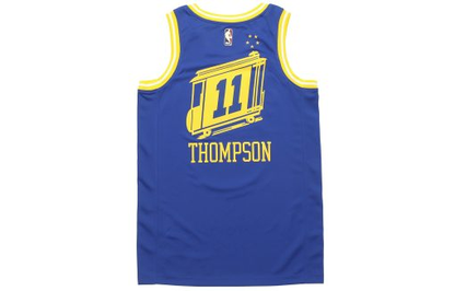 Nike Golden State Warriors No. 11 Swingman Jersey - Blue