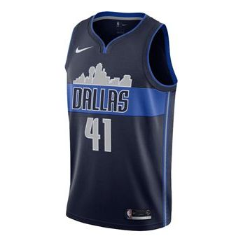 Nike Dirk Nowitzki Dallas Mavericks No. 41 Jersey - Blue