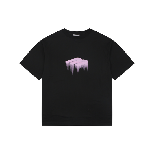 Balenciaga SS26 Wet Brush Logo Oversized T-Shirt – Men's Black