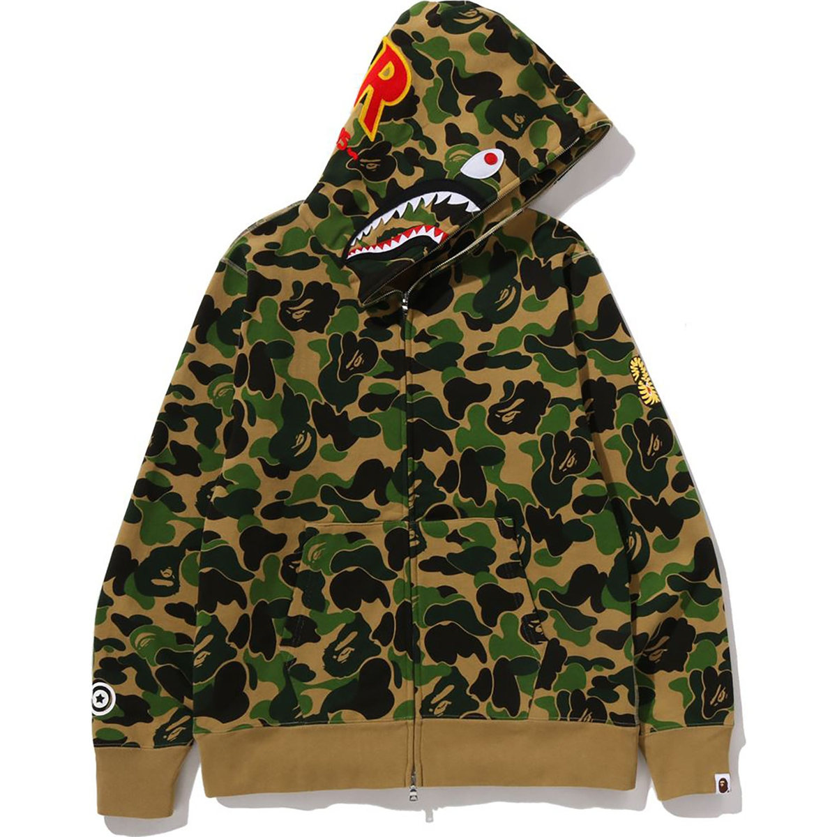 BAPE ABC CAMO 2ND SHARK Full-Zip Hoodie