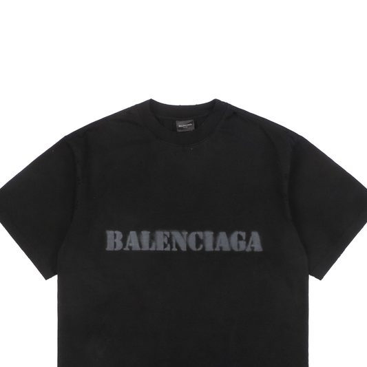 Balenciaga SS26 Crewneck T-Shirt – Men's Black