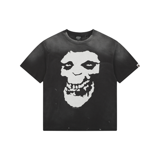 Saint Michael Skull Ape-Head Print Short-Sleeve T-Shirt