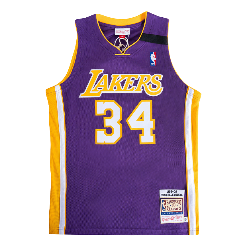 Mitchell & Ness Lakers 1999–2000 Shaquille O'Neal Away Swingman Jersey