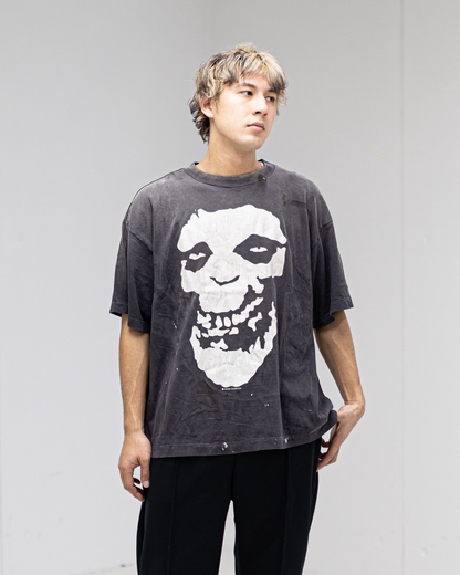 Saint Michael Skull Ape-Head Print Short-Sleeve T-Shirt