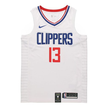 Nike Los Angeles Clippers George No. 13 SW Fan Edition Jersey | White