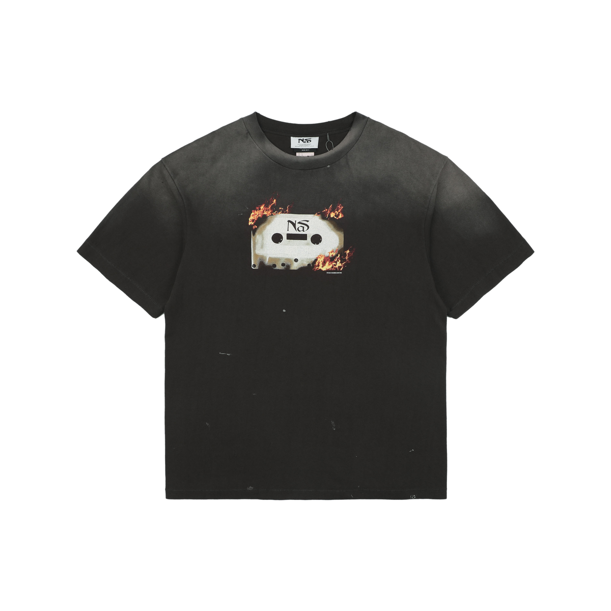 Saint Michael Flame Cassette Player Graphic Short-Sleeve T-Shirt