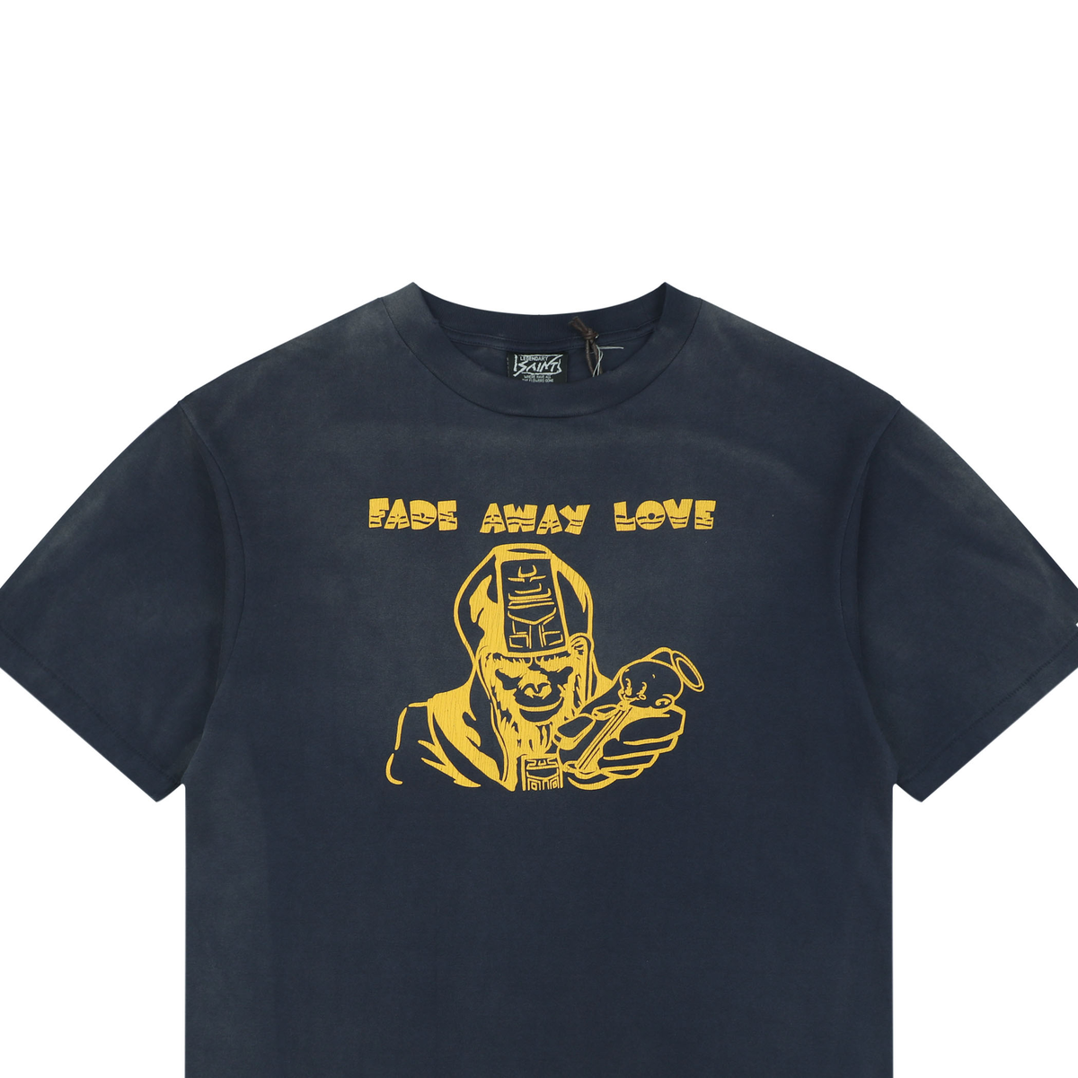 Saint Michael Short-Sleeve T-Shirt with Ape-Devil Graphic