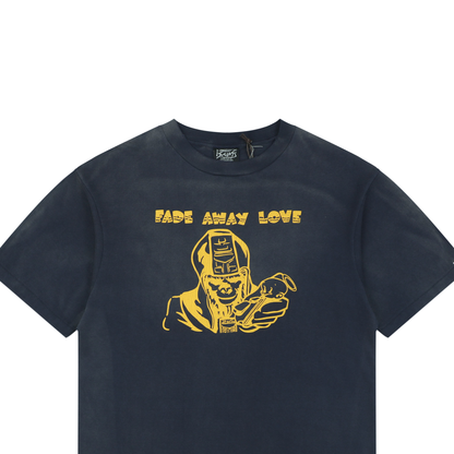 Saint Michael Short-Sleeve T-Shirt with Ape-Devil Graphic