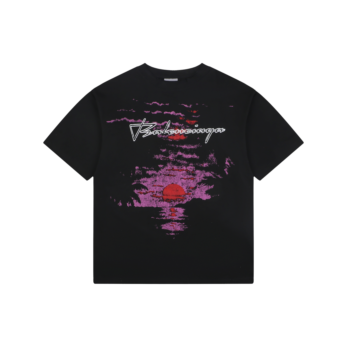 Balenciaga FW26 DREAM Vintage-Style Knit T-Shirt
