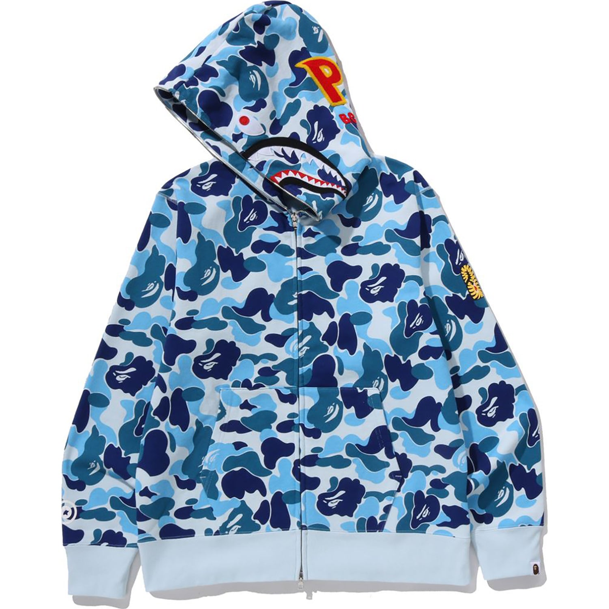 BAPE ABC CAMO 2ND SHARK Full-Zip Men's Hoodie