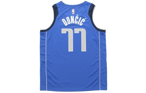 Nike Luka Doncic #77 Mavericks Jersey | Blue SW Fan Edition