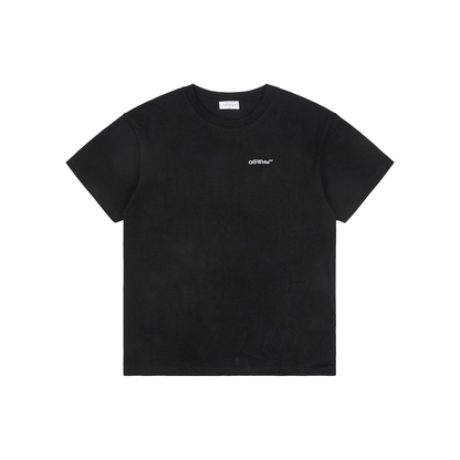 Off-White Wavy Anchor Arrow Embroidery T-Shirt | Short-Sleeve