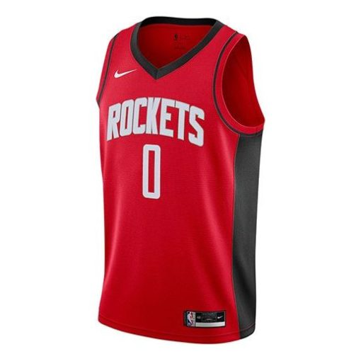 Nike Houston Rockets Westbrook No. 0 SW Fan Edition Jersey | Red