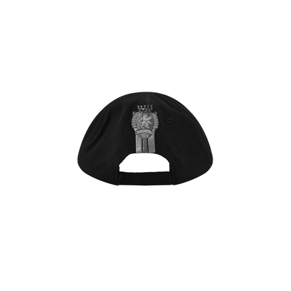 Balenciaga Embroidered Eyelet Baseball Cap – Black/Grey