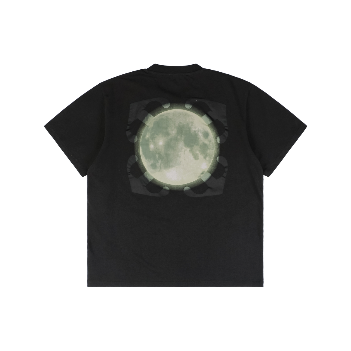 Off-White Moon and Anchor Print Washed T-Shirt | Short-Sleeve