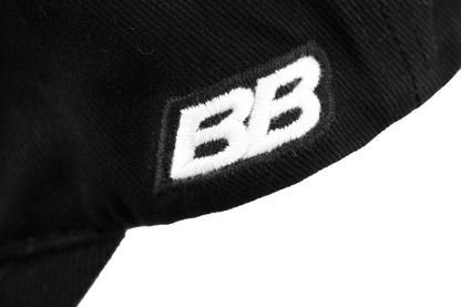 Balenciaga BLNCG Embroidered Cotton Cap – Black
