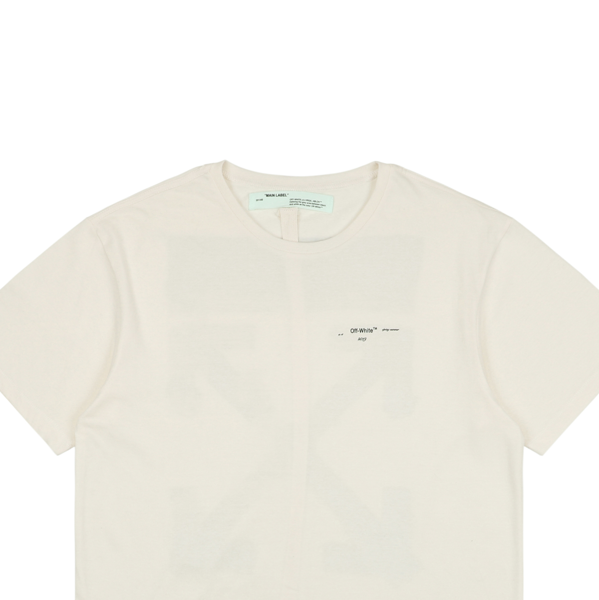 Off-White Watercolor Oil Painting Arrow Print T-Shirt | Short-Sleeve