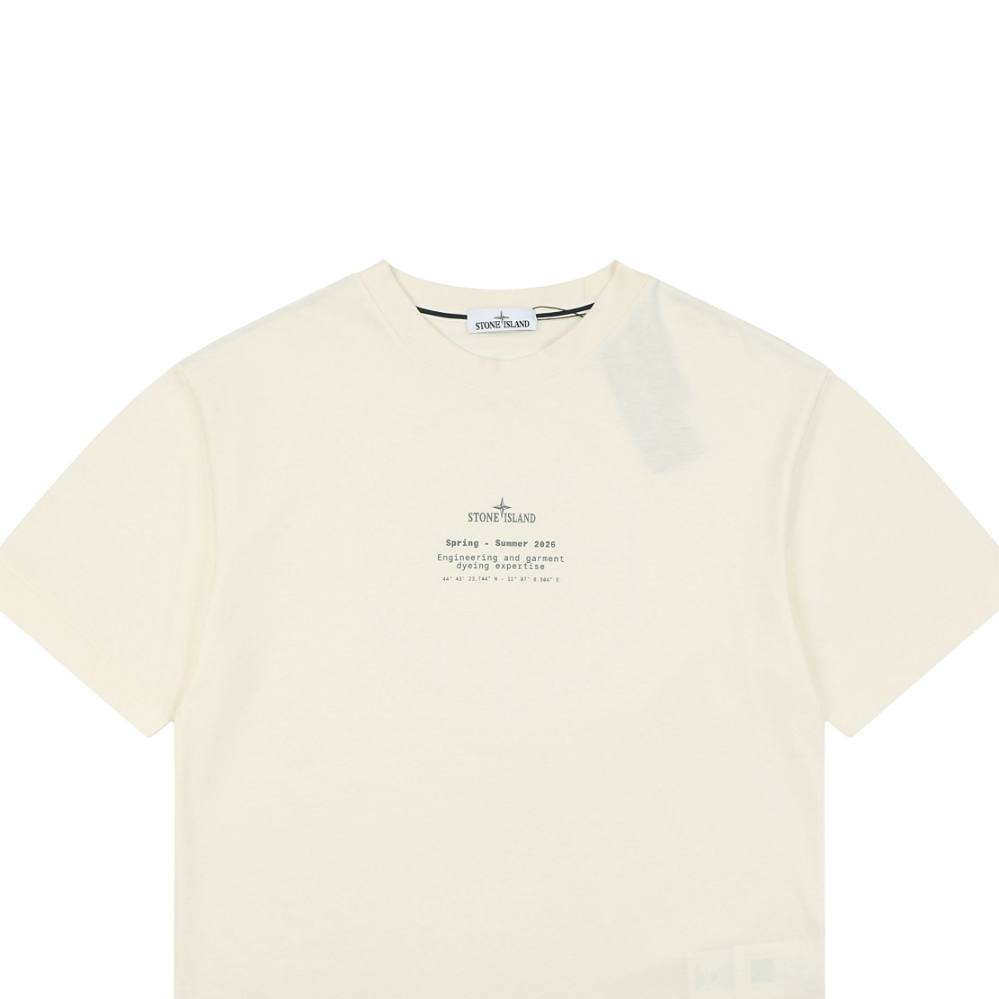 Stone Island Mottled Compass Logo Print T-Shirt | Off-White