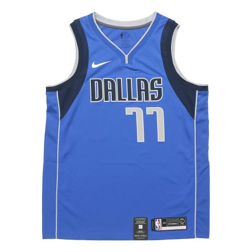 Nike Luka Doncic #77 Mavericks Jersey | Blue SW Fan Edition