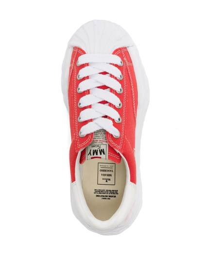 Maison Mihara Yasuhiro Ribbed-Trim Low-Top Sneakers