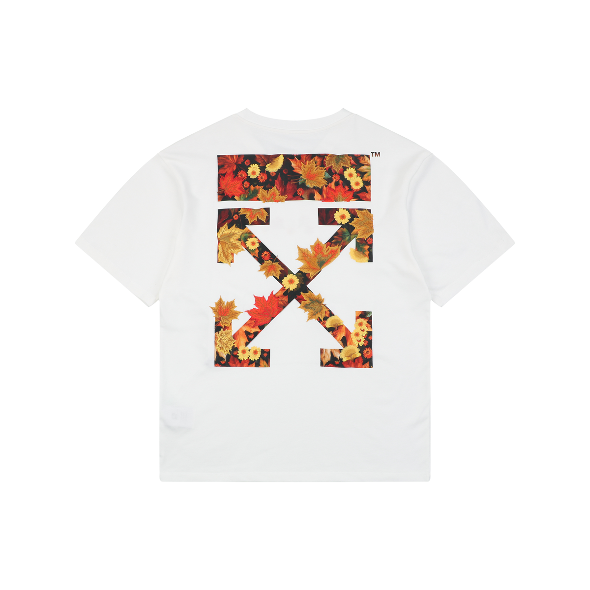Off-White Maple Leaf Floral Arrow Embroidered T-Shirt