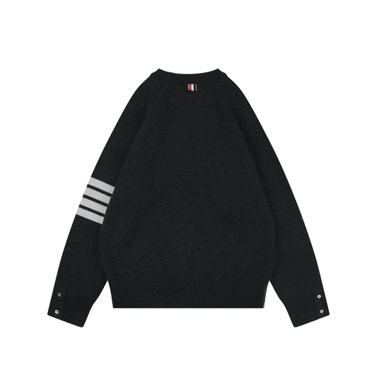 Thom Browne 4-Bar Wool Crewneck Sweater