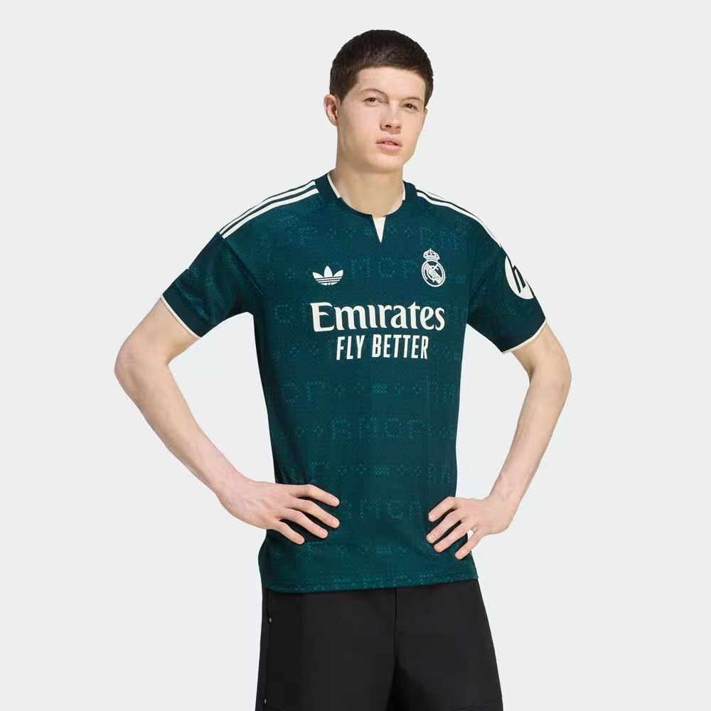 Adidas Real Madrid Men's Away Replica Jersey – Dark Green | 2024/25 Season