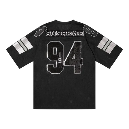 Supreme Sequin Football Jersey – Black