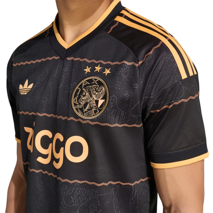 adidas Ajax Amsterdam 2026/27 Away Soccer Jersey – Black/Hazy Orange