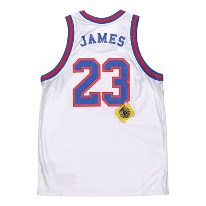 Nike LeBron James 23 Space Jam Large Dunk 2 Jersey - White