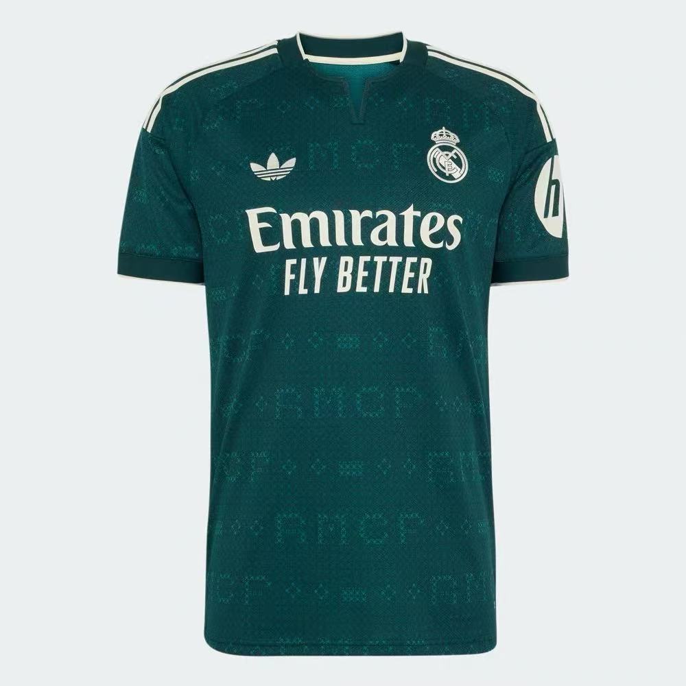 Adidas Real Madrid Men's Away Replica Jersey – Dark Green | 2024/25 Season