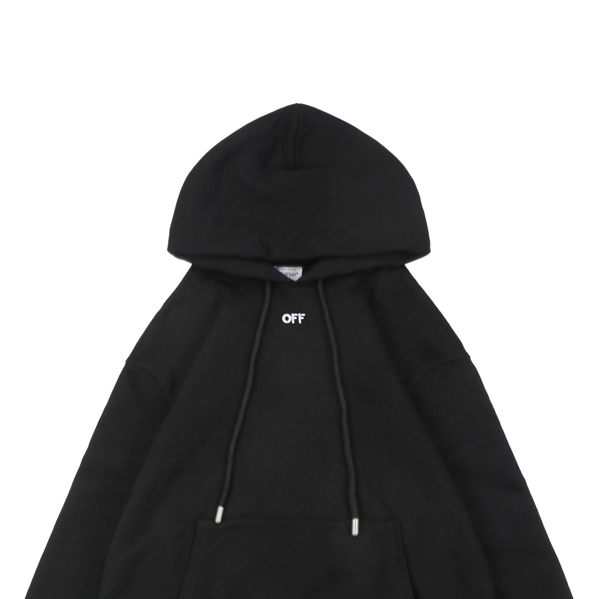 Off-White Tonal Anchor & Arrow Embroidery Hoodie