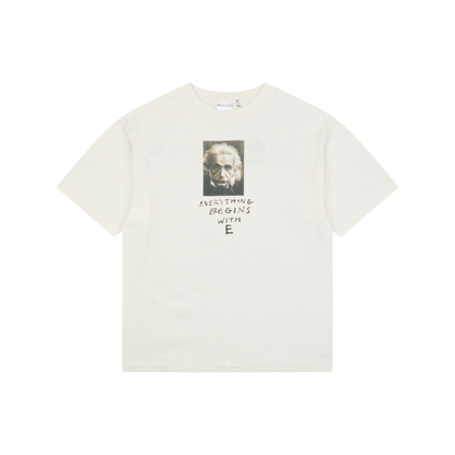 Saint Michael Einstein Print Short-Sleeve T-Shirt