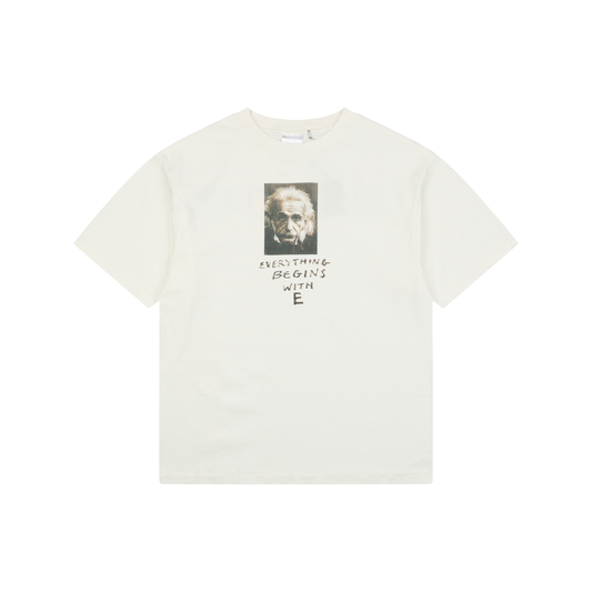 Saint Michael Einstein Print Short-Sleeve T-Shirt