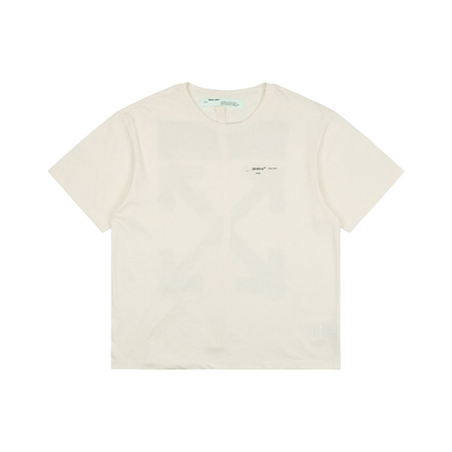 Off-White Watercolor Oil Painting Arrow Print T-Shirt | Short-Sleeve