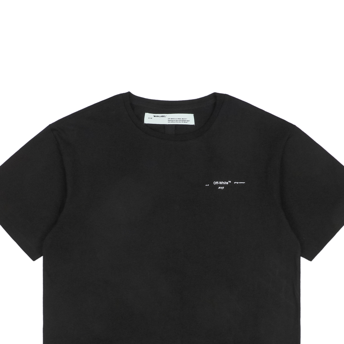 Off-White Watercolor Oil Painting Arrow Print T-Shirt | Black Short-Sleeve